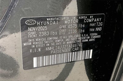 2026 Hyundai Sonata Hybrid Blue