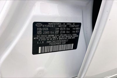 2026 Hyundai Sonata Hybrid SEL