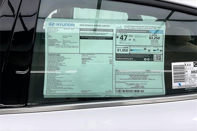 2026 Hyundai Sonata Hybrid Limited