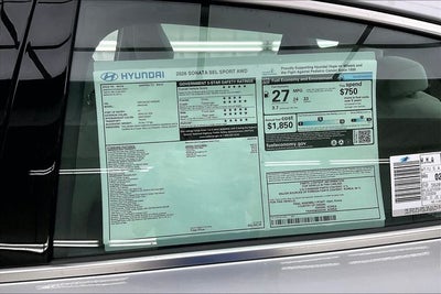 2026 Hyundai Sonata SEL Sport