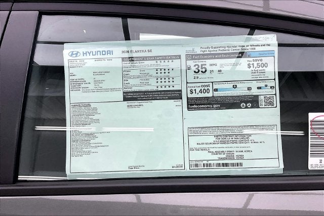 2026 Hyundai Elantra SE