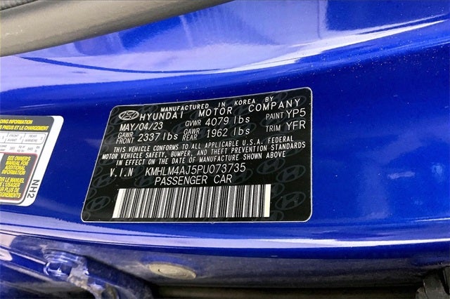 2023 Hyundai Elantra Hybrid Blue