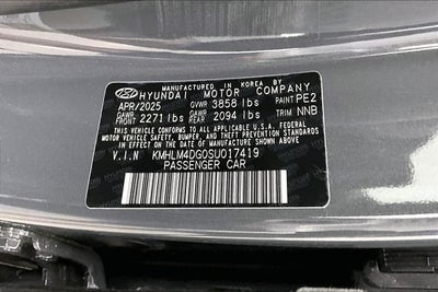 2025 Hyundai Elantra SEL Sport