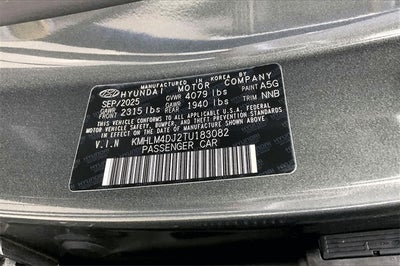 2026 Hyundai Elantra Hybrid Blue