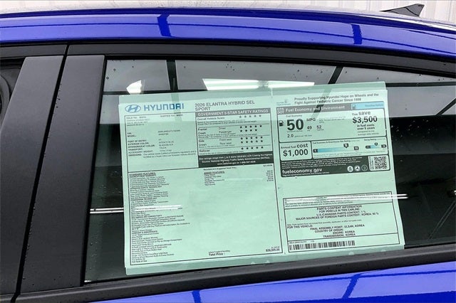 2026 Hyundai Elantra Hybrid SEL Sport