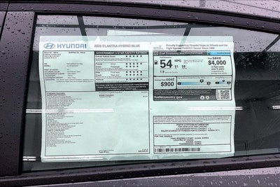 2026 Hyundai Elantra Hybrid Blue