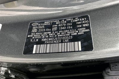 2026 Hyundai Elantra Hybrid Blue