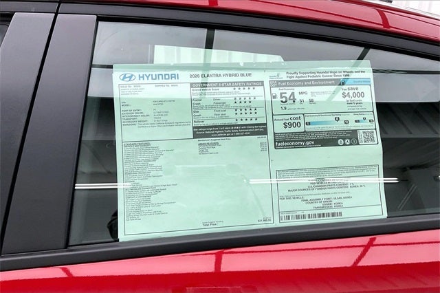 2026 Hyundai Elantra Hybrid Blue