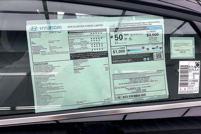 2026 Hyundai Elantra Hybrid Limited