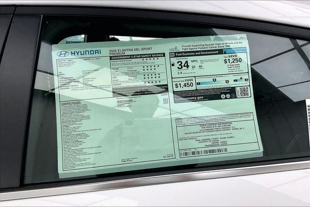 2026 Hyundai Elantra SEL Sport Premium