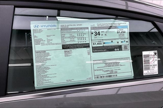 2026 Hyundai Elantra SEL Sport Premium