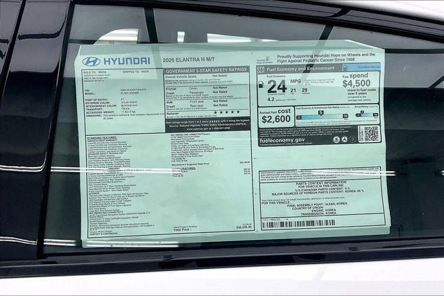 2026 Hyundai Elantra N Sedan