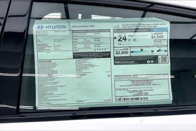 2026 Hyundai Elantra N Sedan