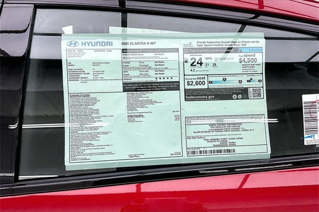 2026 Hyundai Elantra N Sedan