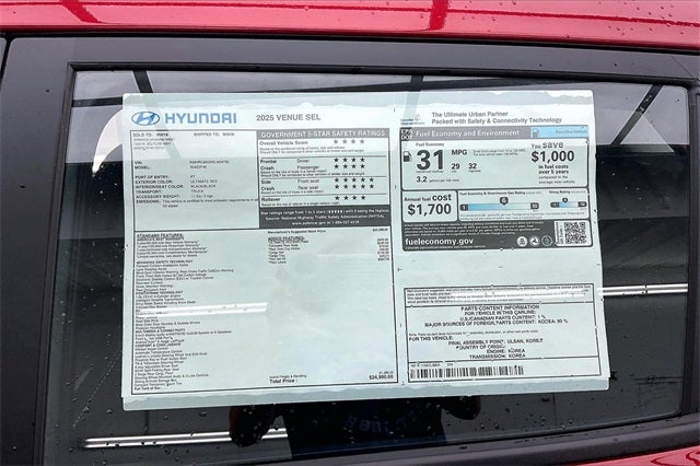 2025 Hyundai Venue SEL