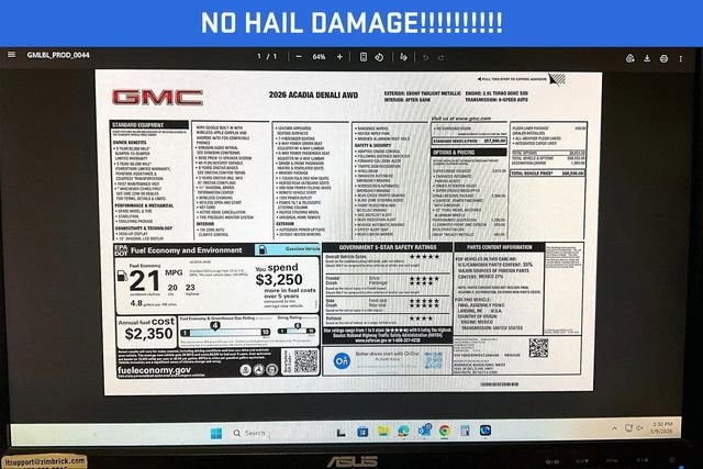 2026 GMC Acadia Denali