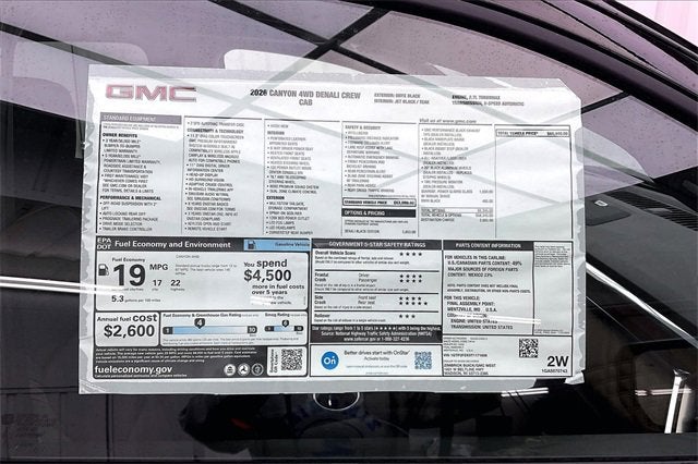 2026 GMC Canyon Denali