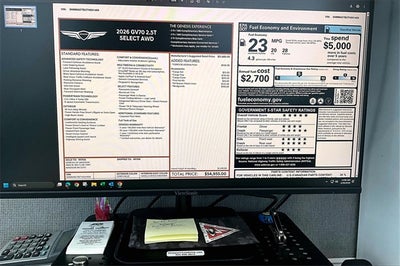 2026 Genesis GV70 2.5T SELECT