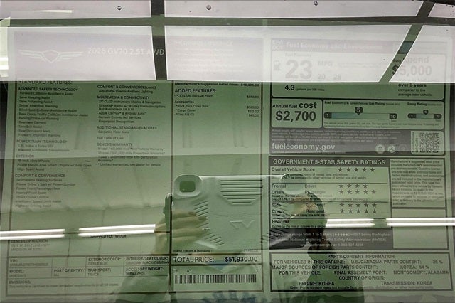 2026 Genesis GV70 2.5T