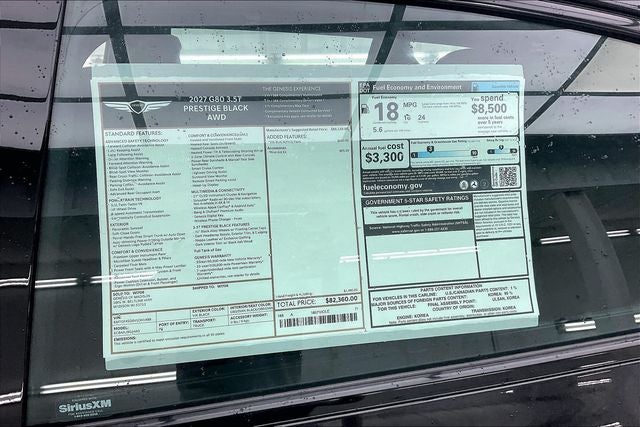 2027 Genesis G80 3.5T