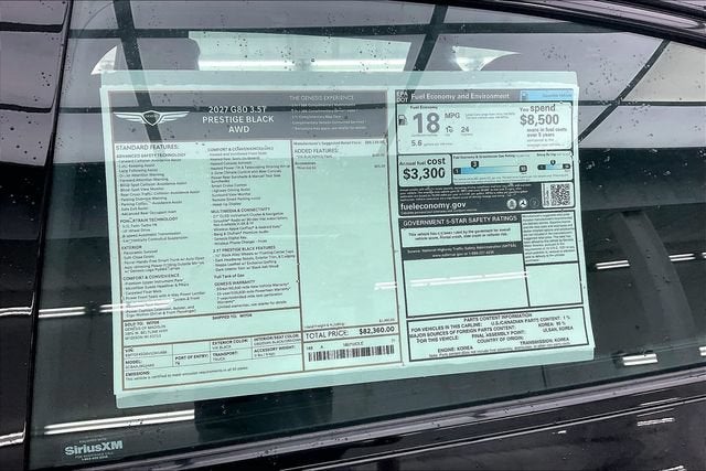 2027 Genesis G80 3.5T
